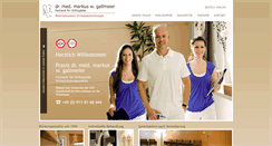 Desktop Screenshot of gallmeier-schmerztherapie.de